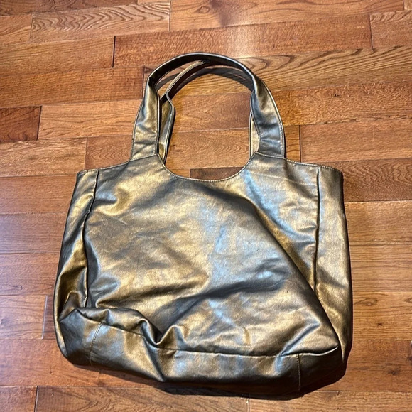 The body shop copper soft vegan leather shopping Tote bag - Picture 9 of 13